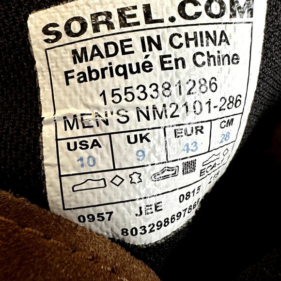 Sorel Ankeny II Boots Leather Waterproof Insulated Hiking Cushioned Tan Brown 10 main image 6